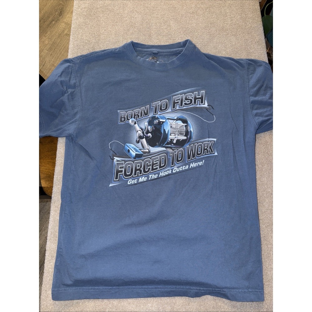 Newport Blue T Shirt Mens Size XL Short Sleeve Fishing Graphic